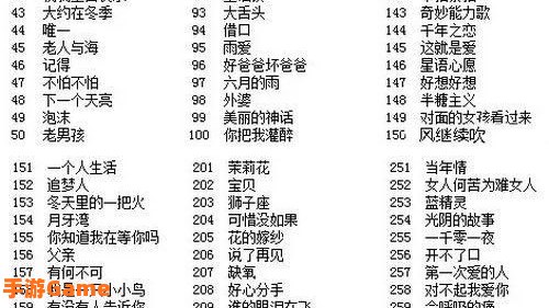 猜歌达人答案